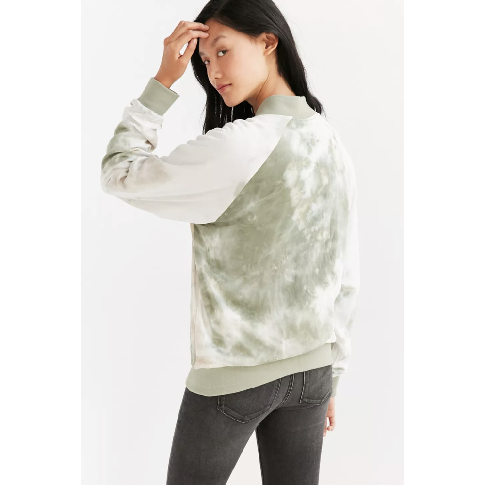 NWT Urban Outfitters Without Walls Reversible Cotton Blend Tie-Dye Bomber Jacket - Picture 5 of 13